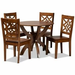 Baxton Studio Anila Dining 5-piece Set Dark Brown Walnut 18 Baxton Studio Anila Dining 5-piece Set Dark Brown Walnut -Baxton Studio Sales unnamed file 4447