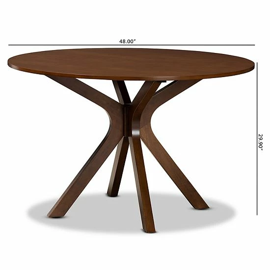 Baxton Studio Kenji Dining Table 5 Baxton Studio Kenji Dining Table - Image 5