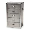 Baxton Studio Davet Silver Storage Cabinet
