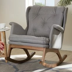 Baxton Studio Mid-Century Gray Rocking Chair 4 Baxton Studio Mid-Century Gray Rocking Chair -Baxton Studio Sales unnamed file 4474