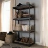 Baxton Studio Cody 3-Shelf Storage Rack Black