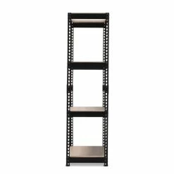 Baxton Studio Cody 3-Shelf Storage Rack Black 9 Baxton Studio Cody 3-Shelf Storage Rack Black -Baxton Studio Sales unnamed file 4479