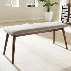 Baxton Studio Flora Dining Table, Chair & Bench 6-piece Set -Baxton Studio Sales unnamed file 4484