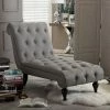 Baxton Studio Layla Mid-Century Modern Chaise Lounge