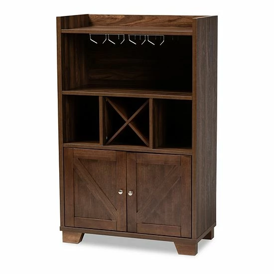 Baxton Studio Carrie Wine Storage Cabinet 1 Baxton Studio Carrie Wine Storage Cabinet