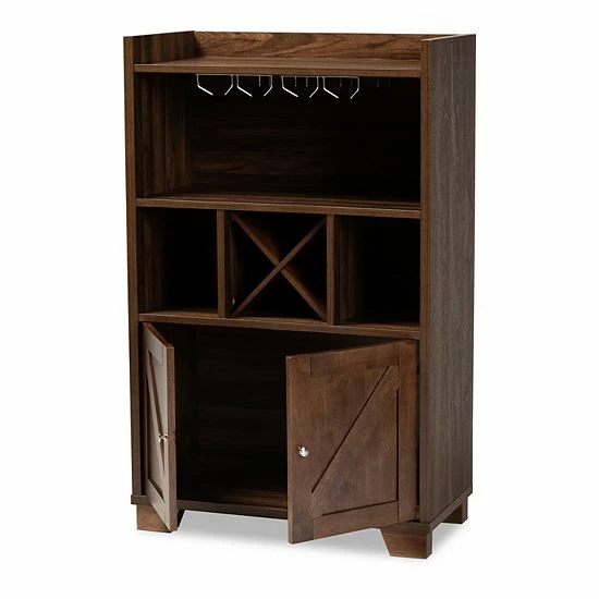 Baxton Studio Carrie Wine Storage Cabinet 2 Baxton Studio Carrie Wine Storage Cabinet - Image 2