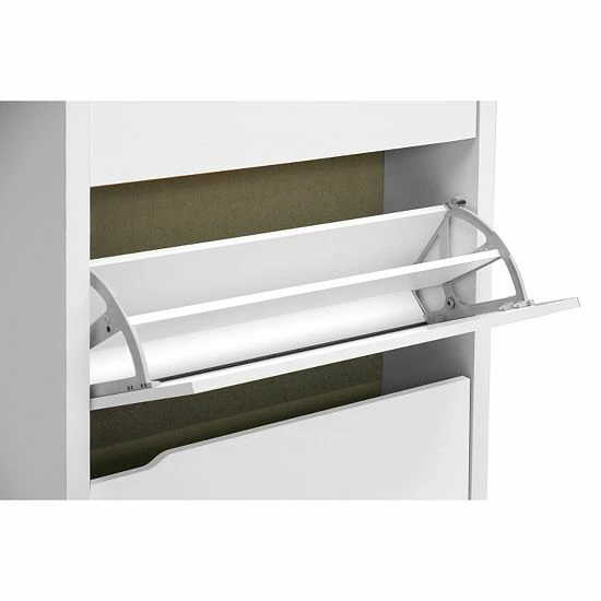 Baxton Studio Simms Shoe Cabinet Brown 2 Baxton Studio Simms Shoe Cabinet Brown - Image 2