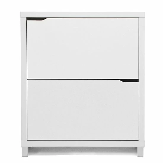 Baxton Studio Simms Shoe Cabinet Brown 3 Baxton Studio Simms Shoe Cabinet Brown - Image 3