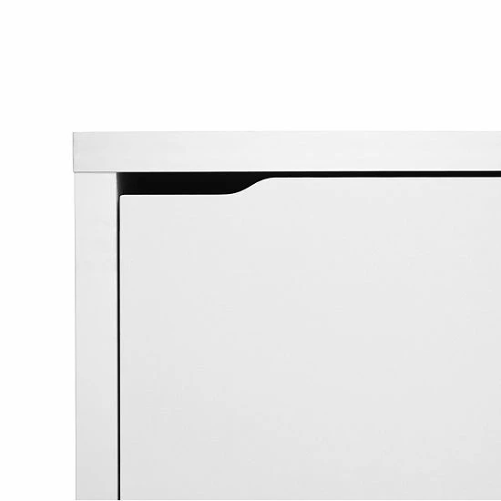 Baxton Studio Simms Shoe Cabinet Brown 4 Baxton Studio Simms Shoe Cabinet Brown - Image 4