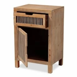 Baxton Studio Clement 1-Drawer Nightstand Table -Baxton Studio Sales unnamed file 4588