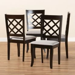 Baxton Studio Verner Dining Chair 4-Piece Set Beige Khaki 9 Baxton Studio Verner Dining Chair 4-Piece Set Beige Khaki -Baxton Studio Sales unnamed file 4603