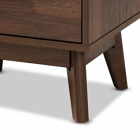 Baxton Studio Lena Medium Brown Nightstand 6 Baxton Studio Lena Medium Brown Nightstand - Image 6