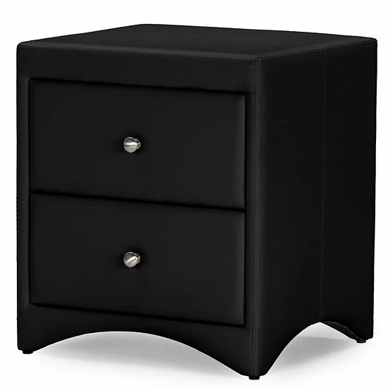 Baxton Studio Dorian Modern Nightstand White 5 Baxton Studio Dorian Modern Nightstand White - Image 5