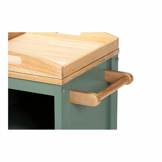 Baxton Studio Dorthy Kitchen Cart 4 Baxton Studio Dorthy Kitchen Cart - Image 4
