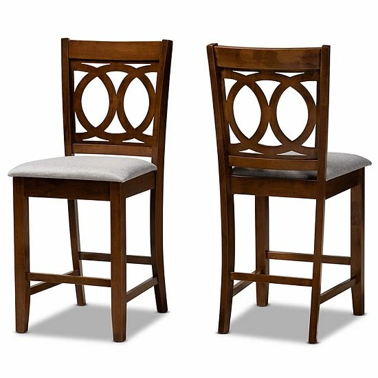 Baxton Studio Lenoir Counter Stool 2-piece Set 1 Baxton Studio Lenoir Counter Stool 2-piece Set