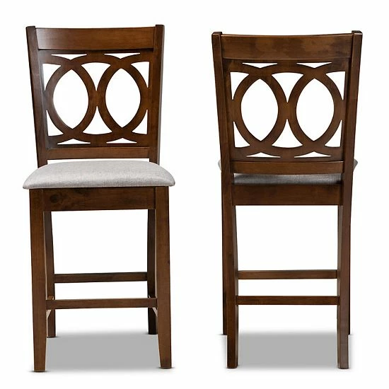 Baxton Studio Lenoir Counter Stool 2-piece Set 3 Baxton Studio Lenoir Counter Stool 2-piece Set - Image 3