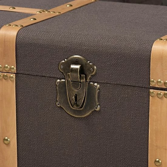 Baxton Studio Stephen Storage Trunk 2-piece Set 4 Baxton Studio Stephen Storage Trunk 2-piece Set - Image 4