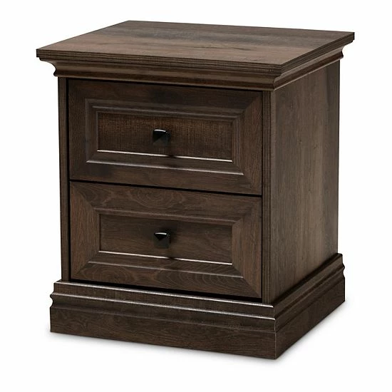 Baxton Studio Nolan 2-Drawer Nightstand Table Baxton Studio Nolan 2-Drawer Nightstand Table -Baxton Studio Sales unnamed file 4723