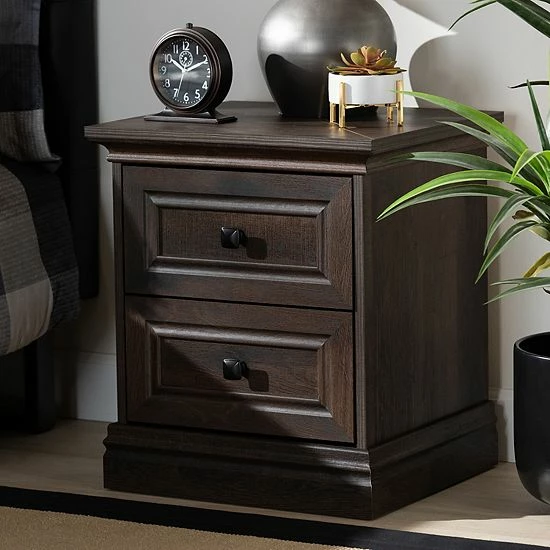 Baxton Studio Nolan 2-Drawer Nightstand Table Baxton Studio Nolan 2-Drawer Nightstand Table -Baxton Studio Sales unnamed file 4724