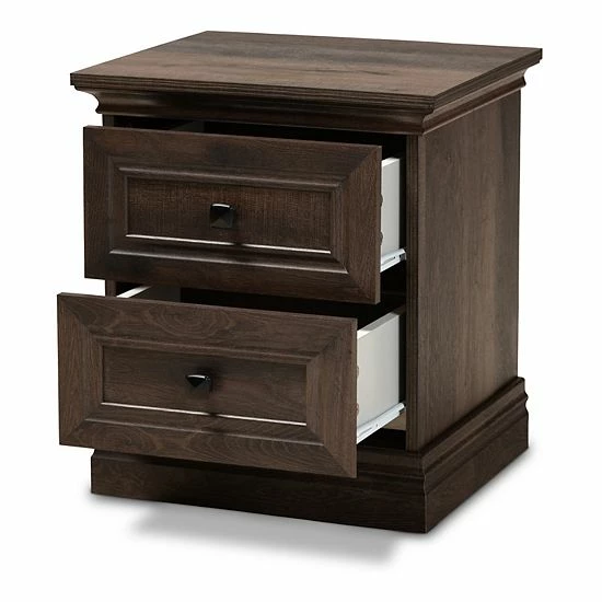 Baxton Studio Nolan 2-Drawer Nightstand Table Baxton Studio Nolan 2-Drawer Nightstand Table -Baxton Studio Sales unnamed file 4725