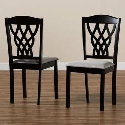 Baxton Studio Delilah Dining Chair 2-piece Set Gray Dark Brown 14 Baxton Studio Delilah Dining Chair 2-piece Set Gray Dark Brown -Baxton Studio Sales unnamed file 474