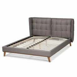 Baxton Studio Gretchen Queen Bed Gray Walnut Brown 13 Baxton Studio Gretchen Queen Bed Gray Walnut Brown -Baxton Studio Sales unnamed file 4829