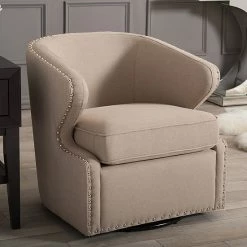 Baxton Studio Finley Swivel Tub Accent Chair Dark Gray 7 Baxton Studio Finley Swivel Tub Accent Chair Dark Gray -Baxton Studio Sales unnamed file 4855