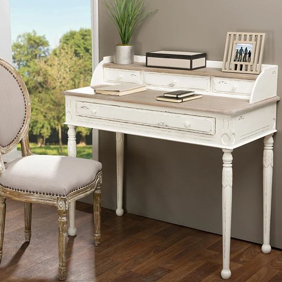 Baxton Studio Anjou French Accent Writing Desk 1 Baxton Studio Anjou French Accent Writing Desk