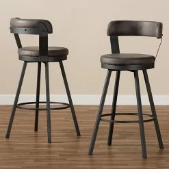 Baxton Studio Arcene Counter Stool 2-piece Set -Baxton Studio Sales unnamed file 489