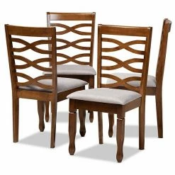 Baxton Studio Elijah Dining Chair 4-piece Set