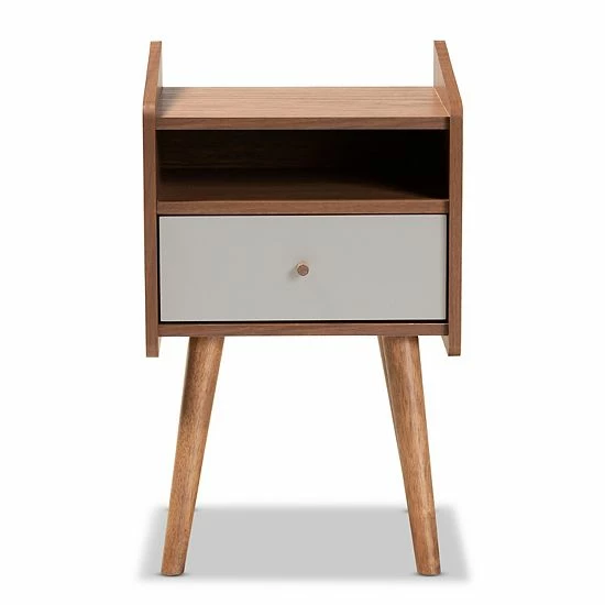 Baxton Studio Elario Nightstand Table 4 Baxton Studio Elario Nightstand Table - Image 4