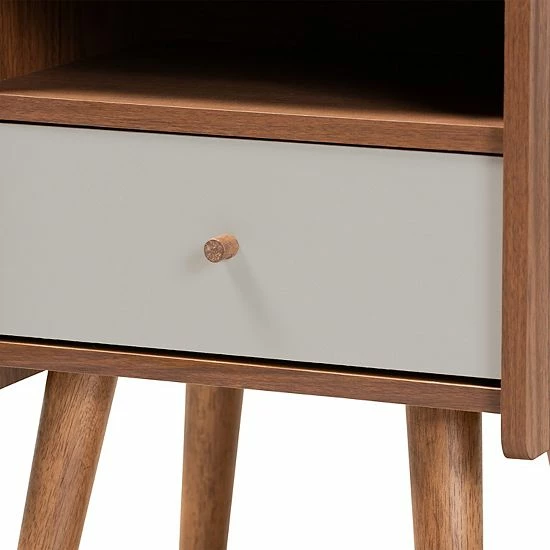 Baxton Studio Elario Nightstand Table 6 Baxton Studio Elario Nightstand Table - Image 6