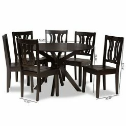 Baxton Studio Mare Dining 7-piece Set Walnut Brown 16 Baxton Studio Mare Dining 7-piece Set Walnut Brown -Baxton Studio Sales unnamed file 4911