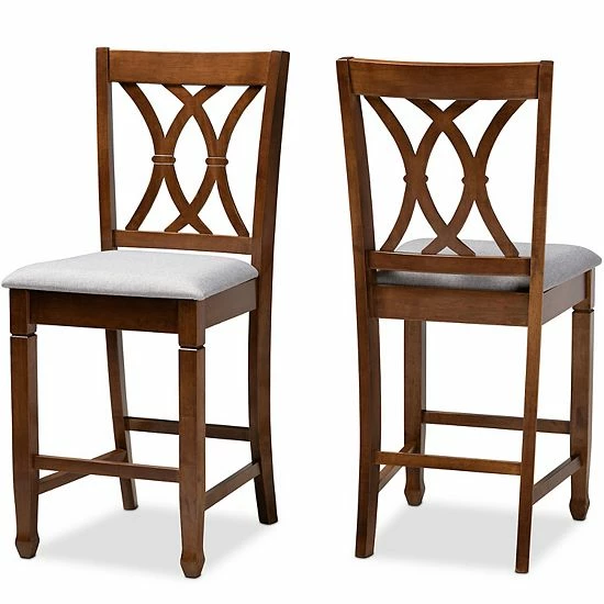 Baxton Studio Reneau Counter Stool 2-Piece Set 1 Baxton Studio Reneau Counter Stool 2-Piece Set