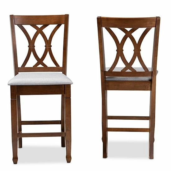 Baxton Studio Reneau Counter Stool 2-Piece Set 6 Baxton Studio Reneau Counter Stool 2-Piece Set - Image 6