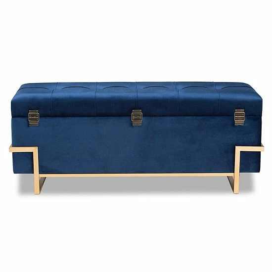Baxton Studio Parker Storage Ottoman 5 Baxton Studio Parker Storage Ottoman - Image 5