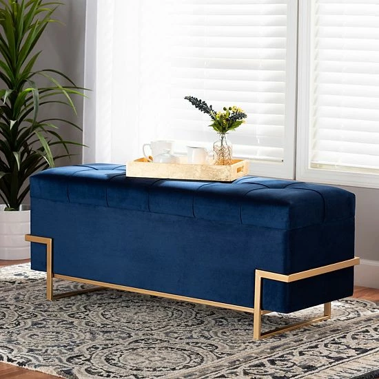 Baxton Studio Parker Storage Ottoman 8 Baxton Studio Parker Storage Ottoman - Image 8