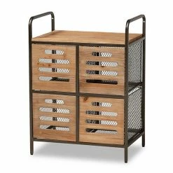Baxton Studio Aila Kitchen Storage Cabinet