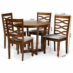 Baxton Studio Alicia Dining Table & Chair 5-piece Set 15 Baxton Studio Alicia Dining Table & Chair 5-piece Set -Baxton Studio Sales unnamed file 4992