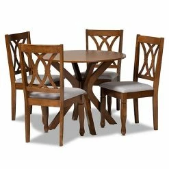 Baxton Studio Maya Dining Table & Chair 5-piece Set