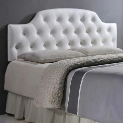 Baxton Studio Faux Leather Morris Headboard White 5 Baxton Studio Faux Leather Morris Headboard White -Baxton Studio Sales unnamed file 5025