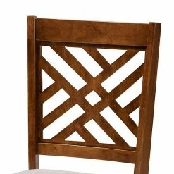 Baxton Studio Lilly Gray 5-Piece Dining Set Gray Dark Brown -Baxton Studio Sales unnamed file 5034