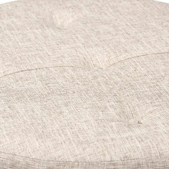 Baxton Studio Vinet Ottoman Beige 4 Baxton Studio Vinet Ottoman Beige - Image 4