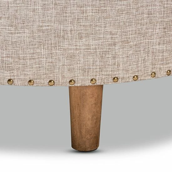 Baxton Studio Vinet Ottoman Beige 5 Baxton Studio Vinet Ottoman Beige - Image 5