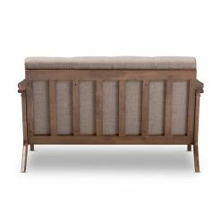 Baxton Studio Bianca Gray Mid-Century Modern Loveseat 9 Baxton Studio Bianca Gray Mid-Century Modern Loveseat -Baxton Studio Sales unnamed file 5071