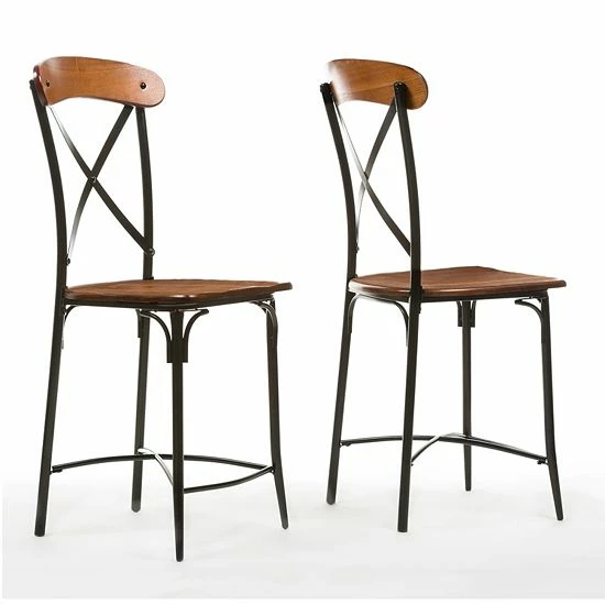 Baxton Studio Broxburn Bar Stool 2-piece Set 1 Baxton Studio Broxburn Bar Stool 2-piece Set