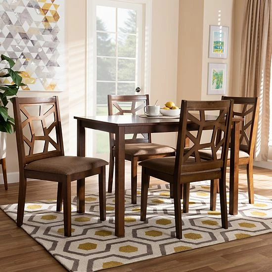 Baxton Studio Abilene Dining Set 2 Baxton Studio Abilene Dining Set - Image 2
