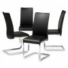 Baxton Studio Cyprien Dining Chair 4-piece Set Black