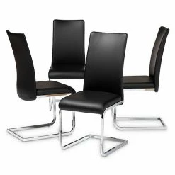 Baxton Studio Cyprien Dining Chair 4-piece Set Black 10 Baxton Studio Cyprien Dining Chair 4-piece Set Black -Baxton Studio Sales unnamed file 5137