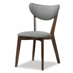 Baxton Studio Mid-Century Dark Gray Chair & Table Dining 5-piece Set -Baxton Studio Sales unnamed file 5142